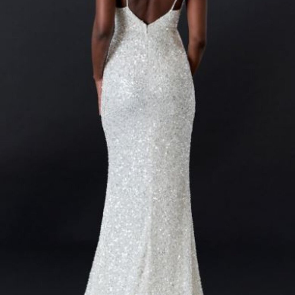 Brand New Size 4 Lotus Threads Brilliance Beaded Crystal Wedding Gown $2200!! - Picture 2 of 4